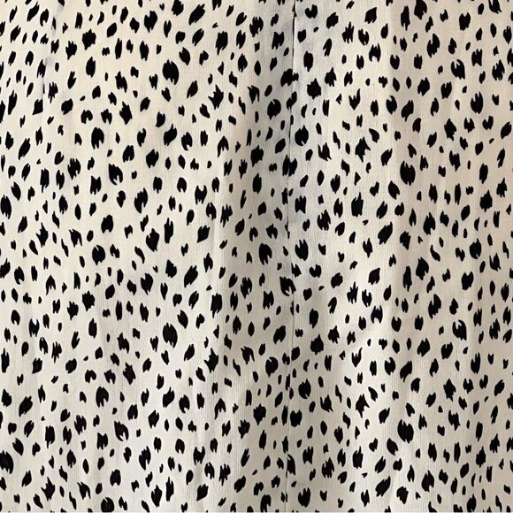 Halogen Black Speckles Ruffle Mini Dress size Medium - Picture 7 of 8